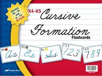 Cursive Formation Flashcards Aa-Zz and 0-10 Set