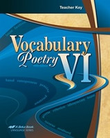 Vocabulary Poetry VI (12), 5th ed., Teacher Key