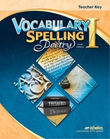 Vocabulary Spelling Poetry I, 6th ed., Teacher Key