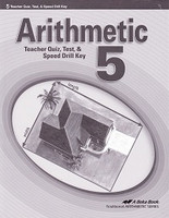 Arithmetic 5, Quiz, Test, Speed Drill Key