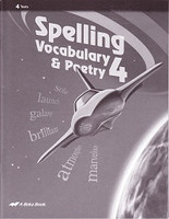 Spelling Vocabulary & Poetry 4, Tests & Test Key Set