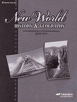 New World History & Geography 6, Quiz Key