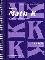 Saxon Math K Home Study Teacher Edition