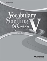Vocabulary Spelling Poetry V (11), Quiz Key