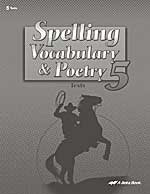 Spelling Vocabulary & Poetry 5, Tests & Test Key Set