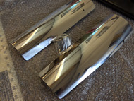 Aluminum Exhaust Heat Shield / Deflector, Pair