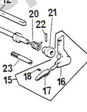 73382 handle, chair lift