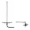 Wilson 301201 Outside Building 75 Ohm Antenna Dual Band 800/1900 Mhz, shown with pole or mall mount