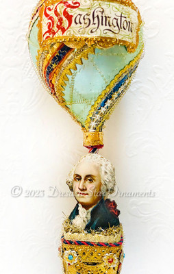 SAVE $70~ President Washington Riding Glorious Patriotic Hot Air Balloon