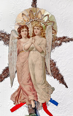 Reserved for David - Twin Angel Star Tree Topper 