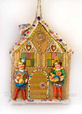 Reserved for Dennis- Hansel and Gretel on Elaborate Gingerbread House
