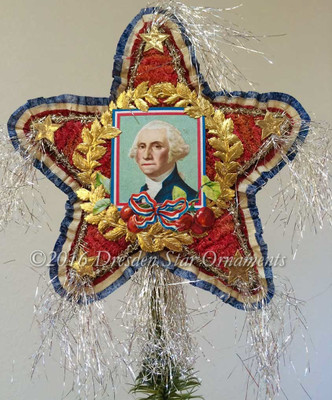 Reserved for Brenda – Two-sided Patriotic Tree Topper with Washington and  Lincoln