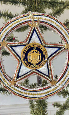 Reserved for Joseph– Two-Sided Patriotic Circle-Star with Naval Academy Emblem and Chapel