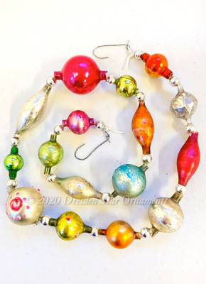 Reserved for Yuliya - Victorian Glass Bead Garland Made with Antique Beads – 2 Ft length YP011020A