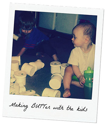 Making BUTTer with the kids