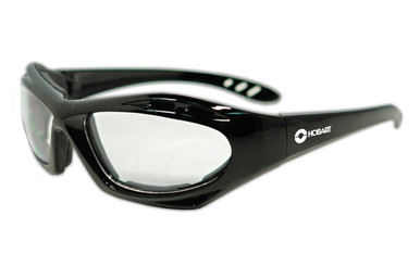 Hobart Clear Lens Safety Glasses w/ Black Frame