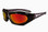 Hobart Shaded Mirrored Lens Safety Glasses w/ Smoke Black Frame