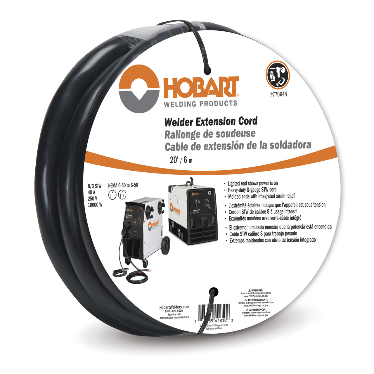 230v Welder Extension Cord Hobart Welding Products