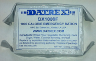 Datrex Emergency Rations - Aviation Ration - 1,000 kcal (Case of 76 Single Package) - face
