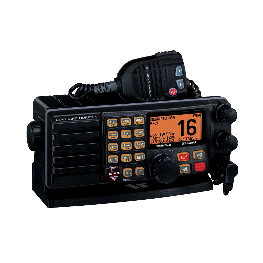 Standard Horizon Quantum GX5500S Fixed Mounted Marine VHF Radio - (black)