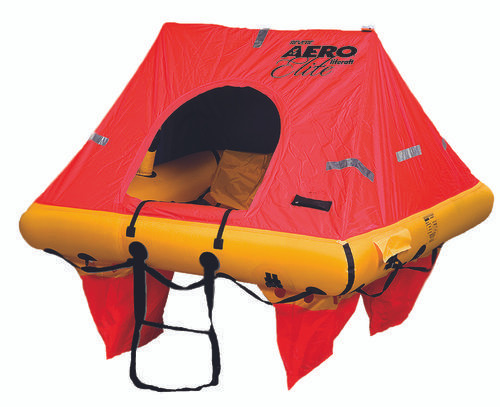 Revere Aero Elite Liferaft, 4-Person, deployed with Canopy