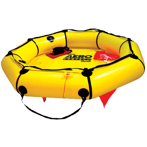 Revere Aero Compact Liferaft, 2-Person, deployed