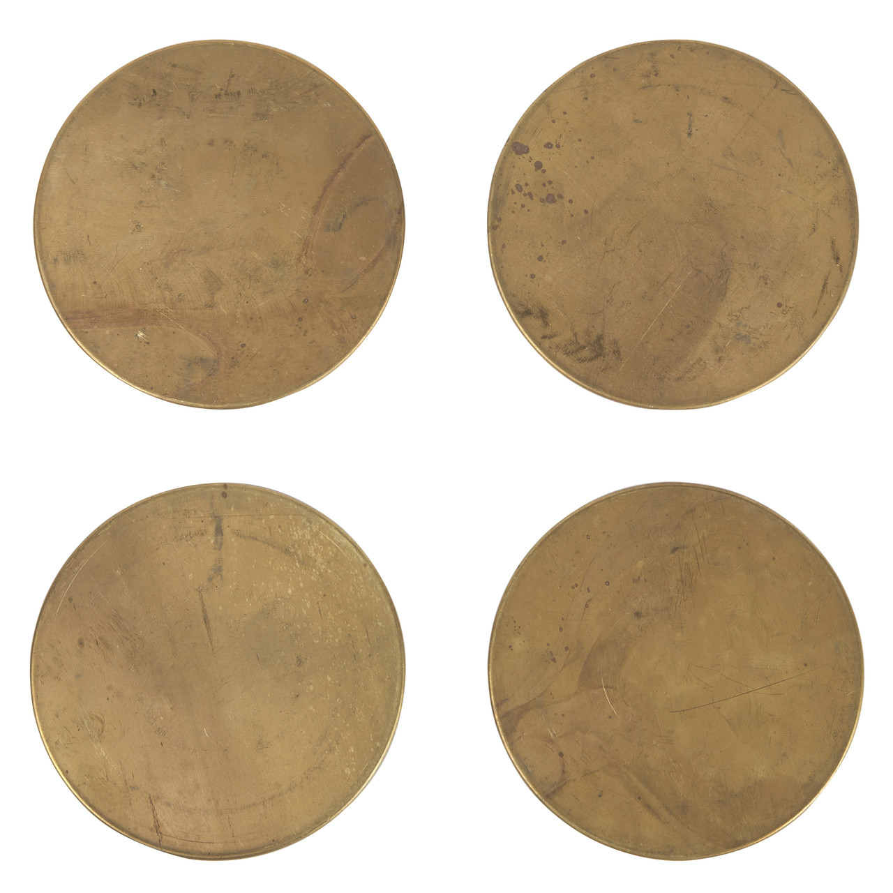 Behr & Co Brass Coasters Set of 4