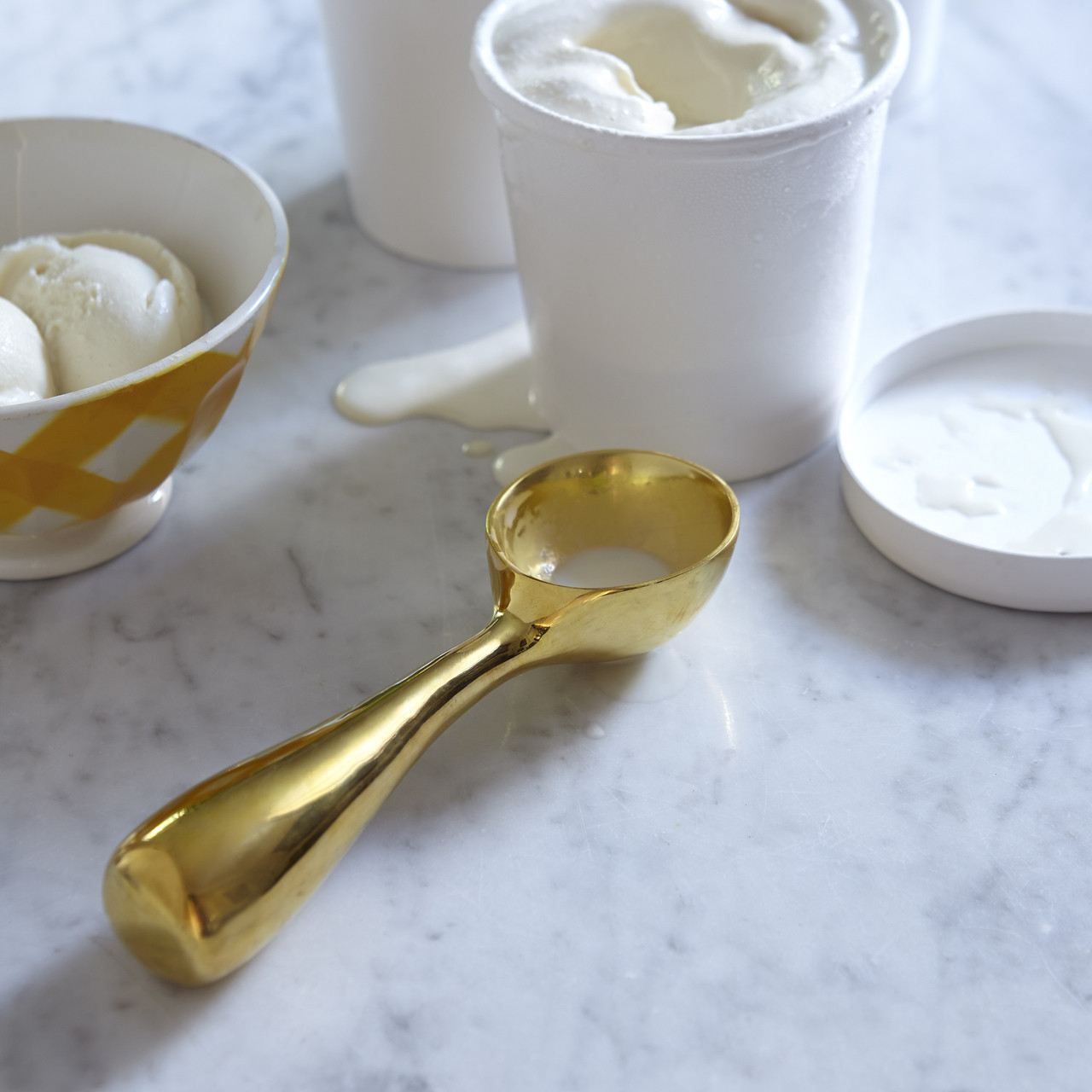 Brass Dessert + Ice Cream Scoop