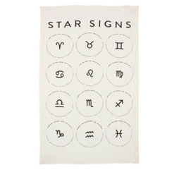 Star Signs Pure Linen Tea Towel