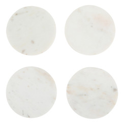 WHITE MARBLE MODERNIST COASTERS