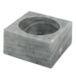 GRAY MARBLE MODERNIST BOWL, SMALL