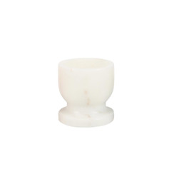 WHITE MARBLE EGG CUP