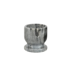 GRAY MARBLE EGG CUP