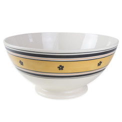 HAND-PAINTED SERVING BOWL, YELLOW