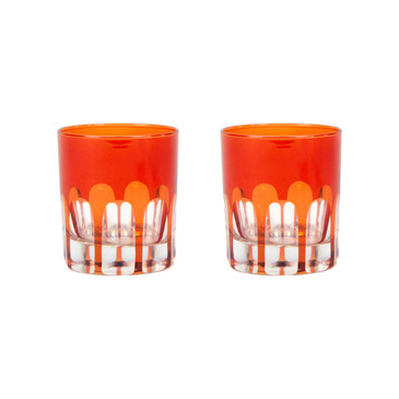 Rialto Glass Old Fashion Set/2, Lolita
