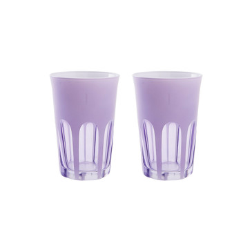 Rialto Glass Tumbler Set/2, Lupine