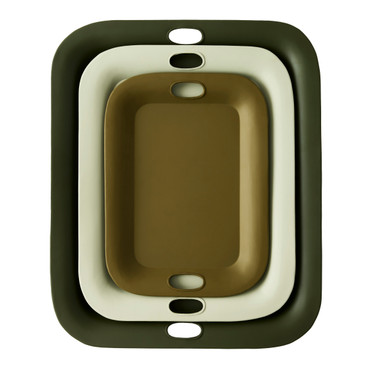 Fern Toleware Nesting Trays, Set of 3