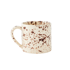 Splatterware Mugs Set of 4, Cacao