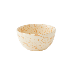 Splatterware Bowls Set of 4, Latte