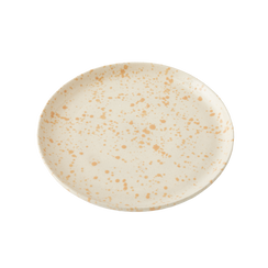 Splatterware Plates Set of 4, Latte