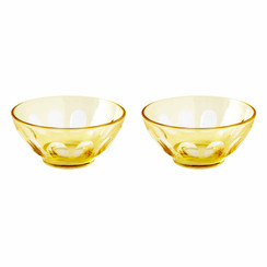 Rialto Glass Bowl Set/2, Limoncello
