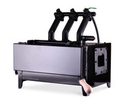 Whisper Lowboy forge with 3 burners