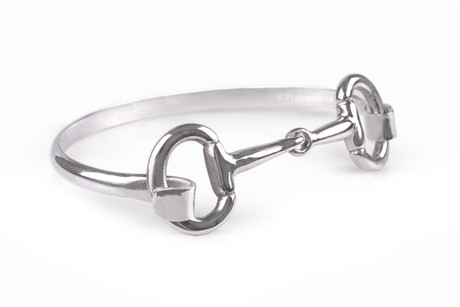 silver snaffle bracelet