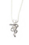 Rusty Brown Caduceus Vet Necklace