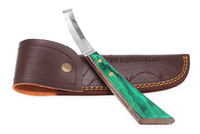 Mitsuru double edged hoof knife with free leather pouch