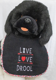Live Love Drool Dog Drool Bib
