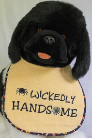 Wickedly Handsome Dog Drool Bib