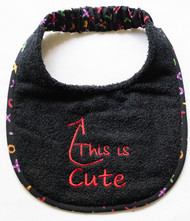 This is Cute Puppy Size Drool Bib In Stock