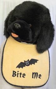 Bite Me Dog Drool Bib  In Stock