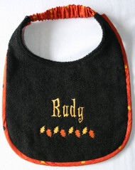 black terry dog drool bib